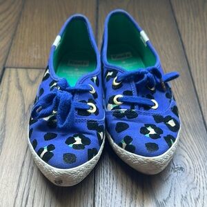 Keds Blue Leopard Print Shoes